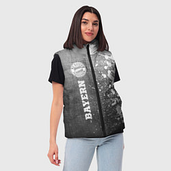 Женский жилет Bayern - grey gradient по-вертикали, цвет: 3D-черный — фото 2