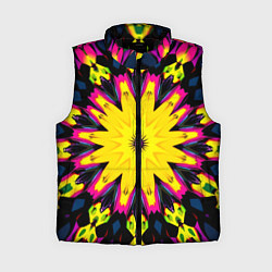 Женский жилет Звездный калейдоскоп, цвет: 3D-черный
