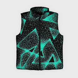 Женский жилет The triangle is light blue, цвет: 3D-черный
