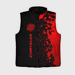 Женский жилет Chrysler - red gradient по-вертикали, цвет: 3D-черный