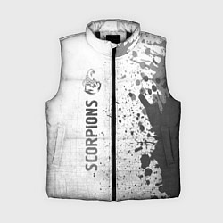 Женский жилет Scorpions - white gradient по-вертикали, цвет: 3D-черный