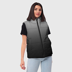 Женский жилет Текстурированный градиент тёмно-серый, цвет: 3D-черный — фото 2