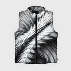 Женский жилет Шерсть волка, цвет: 3D-светло-серый