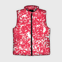 Женский жилет Розовый пятнистый, цвет: 3D-светло-серый