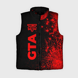 Женский жилет GTA - red gradient по-вертикали, цвет: 3D-черный