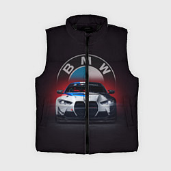 Женский жилет BMW на красном фоне