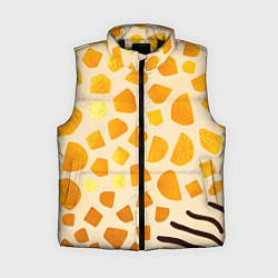 Женский жилет Золотистые пятна жирафа