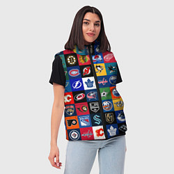 Женский жилет Команды НХЛ разноцветные, цвет: 3D-черный — фото 2