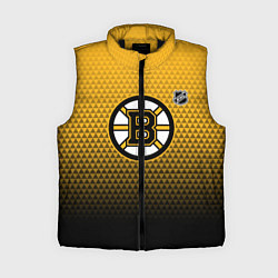 Женский жилет Бостон Брюинз - геометрический градиент, цвет: 3D-черный