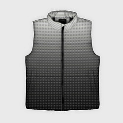 Женский жилет Градиент металлический тёмно-серый, цвет: 3D-черный
