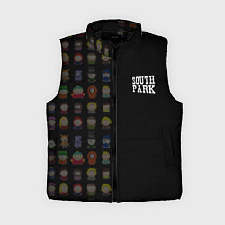 Женский жилет Персонажи Южный парк и лого, цвет: 3D-черный