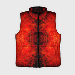 Женский жилет Красно-черная кожа дракона, цвет: 3D-черный