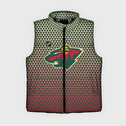 Женский жилет Миннесота Уайлд - геометрический градиент, цвет: 3D-черный