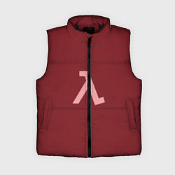 Женский жилет Half-Life Бордовый, цвет: 3D-черный