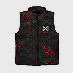 Женский жилет Мехагодзилла красный, цвет: 3D-черный