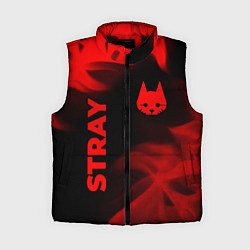 Женский жилет Stray - red gradient вертикально, цвет: 3D-черный