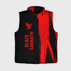 Женский жилет Black Sabbath - red gradient по-вертикали, цвет: 3D-черный