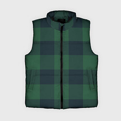 Женский жилет Дождевой лес тартан ирландский, цвет: 3D-черный