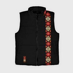 Женский жилет Русь славянские традиции и культура, цвет: 3D-черный