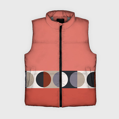 Женский жилет Луна Малевича розовый томат / 3D-Светло-серый – фото 1