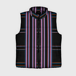 Женский жилет Neon red blue black, цвет: 3D-черный