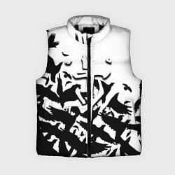 Женский жилет Doom black crow logo