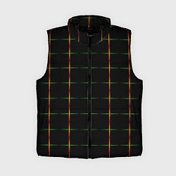 Женский жилет Color black orange green crosses