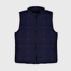 Женский жилет Color dark blue red crosses