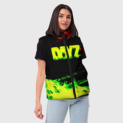 Женский жилет Dayz кислотные краски штрихи, цвет: 3D-черный — фото 2