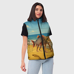 Женский жилет Трулимеро Труличина мем, цвет: 3D-черный — фото 2