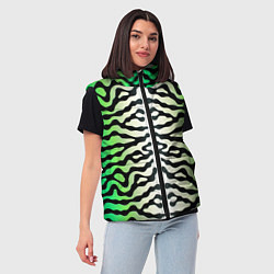 Женский жилет Скумбрия зеленая, цвет: 3D-черный — фото 2