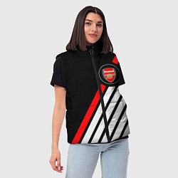 Женский жилет Арсенал геометрия полосы, цвет: 3D-черный — фото 2