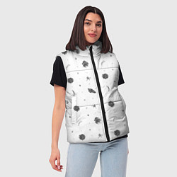 Женский жилет Шишки из Бузулукского бора, цвет: 3D-черный — фото 2