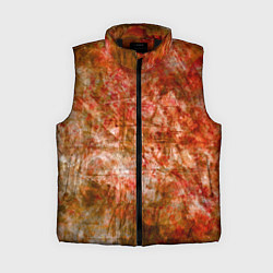 Женский жилет Абстракция - bright red, цвет: 3D-черный