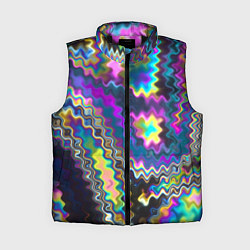 Женский жилет Абстракция переливы, цвет: 3D-черный