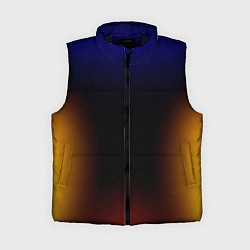 Женский жилет Color black red blue, цвет: 3D-черный