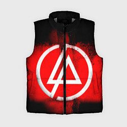 Женский жилет Linkin Park: Red style, цвет: 3D-светло-серый