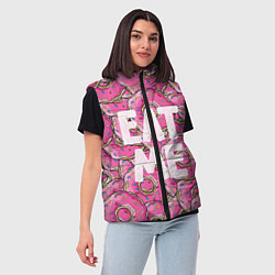 Женский жилет Eat me, Homer, цвет: 3D-светло-серый — фото 2