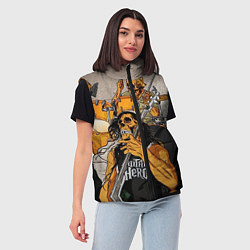 Женский жилет Metallica: Guitar Hero, цвет: 3D-красный — фото 2