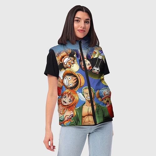 Женский жилет One Piece / 3D-Светло-серый – фото 3