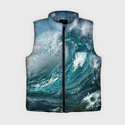 Женский жилет Волна, цвет: 3D-светло-серый