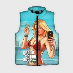 Женский жилет GTA 5: Selfie Girl, цвет: 3D-черный