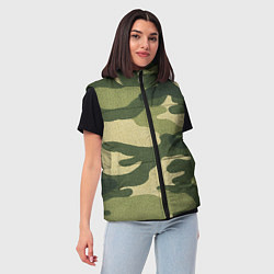 Женский жилет Хаки, цвет: 3D-светло-серый — фото 2