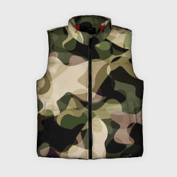 Женский жилет Камуфляж, цвет: 3D-красный