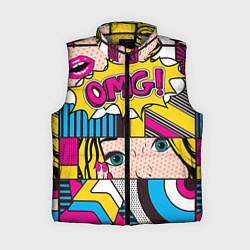 Женский жилет POP ART, цвет: 3D-светло-серый