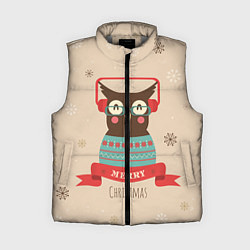 Женский жилет Сова в наушниках