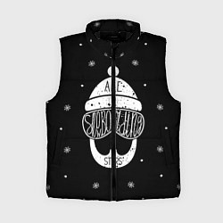 Женский жилет Бородатый сноубордист, цвет: 3D-черный