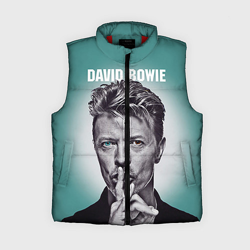 Женский жилет Дэвид Боуи: тишина / 3D-Красный – фото 1