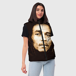 Женский жилет Взгляд Боба Марли, цвет: 3D-красный — фото 2