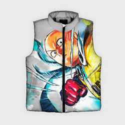 Женский жилет One Punch Man Rage, цвет: 3D-черный